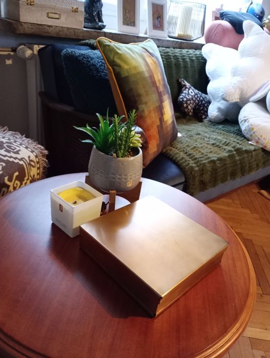 Zara Home szkatułka pudełko złota