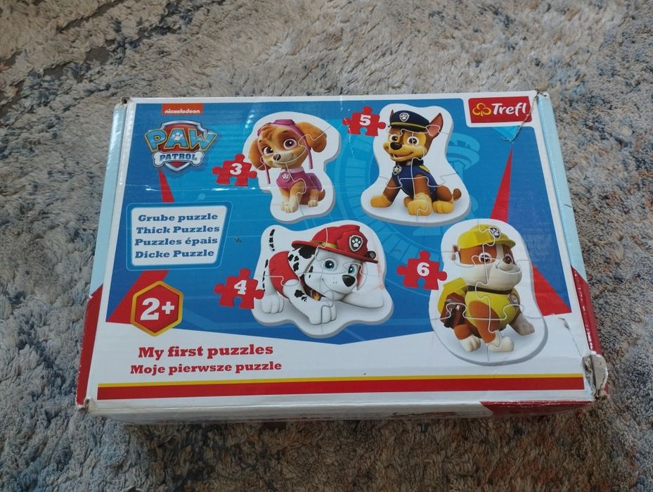 Puzzle trefl psi patrol bing+ zestaw zabawek