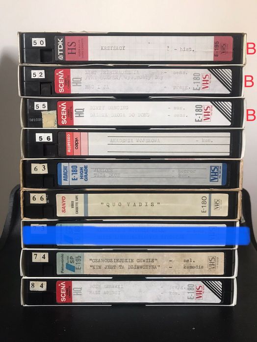 Kasety vhs filmy