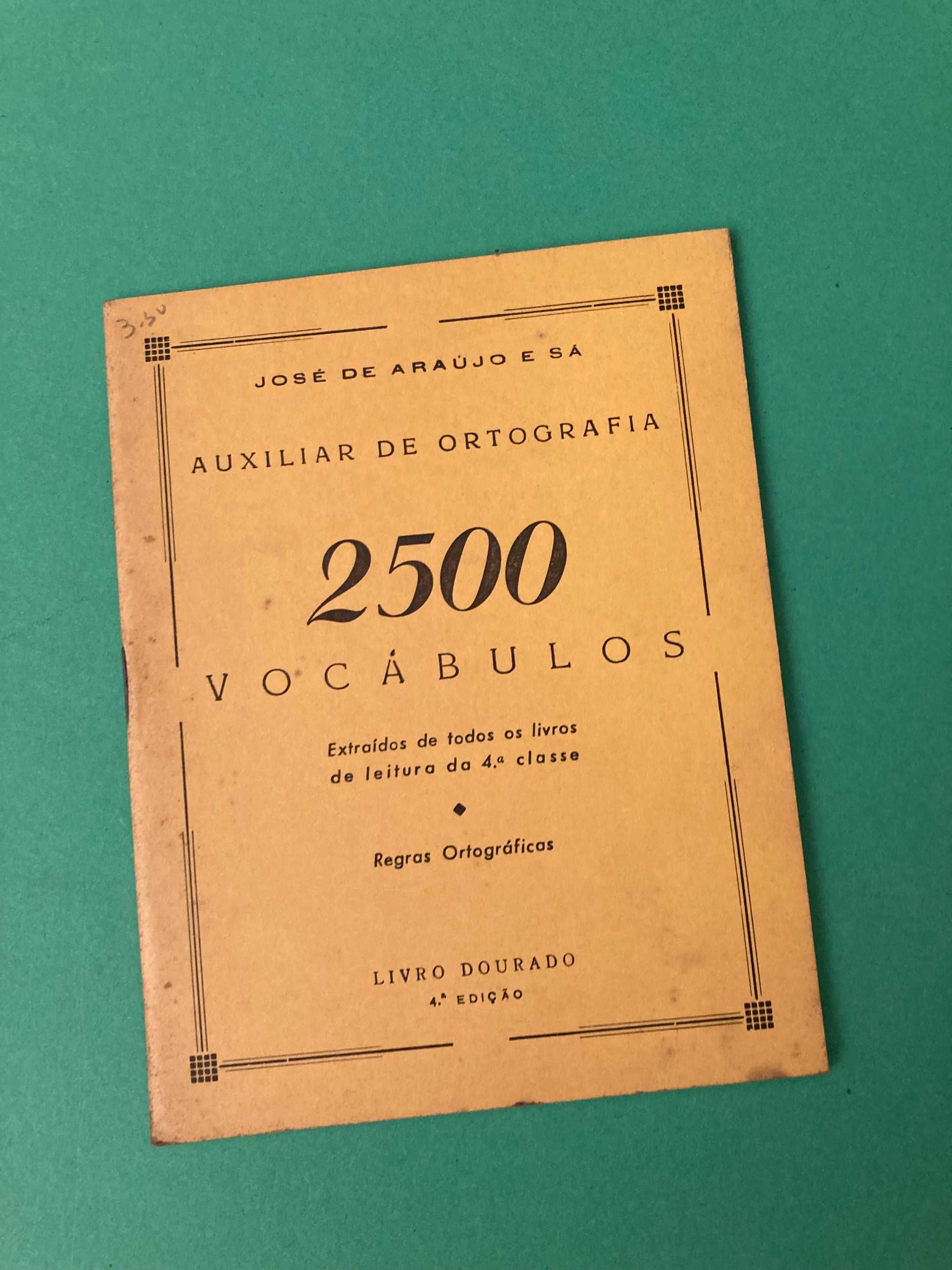 Mini Livro Auxiliar de Ortografia para a 4ª Classe Anos 50/60