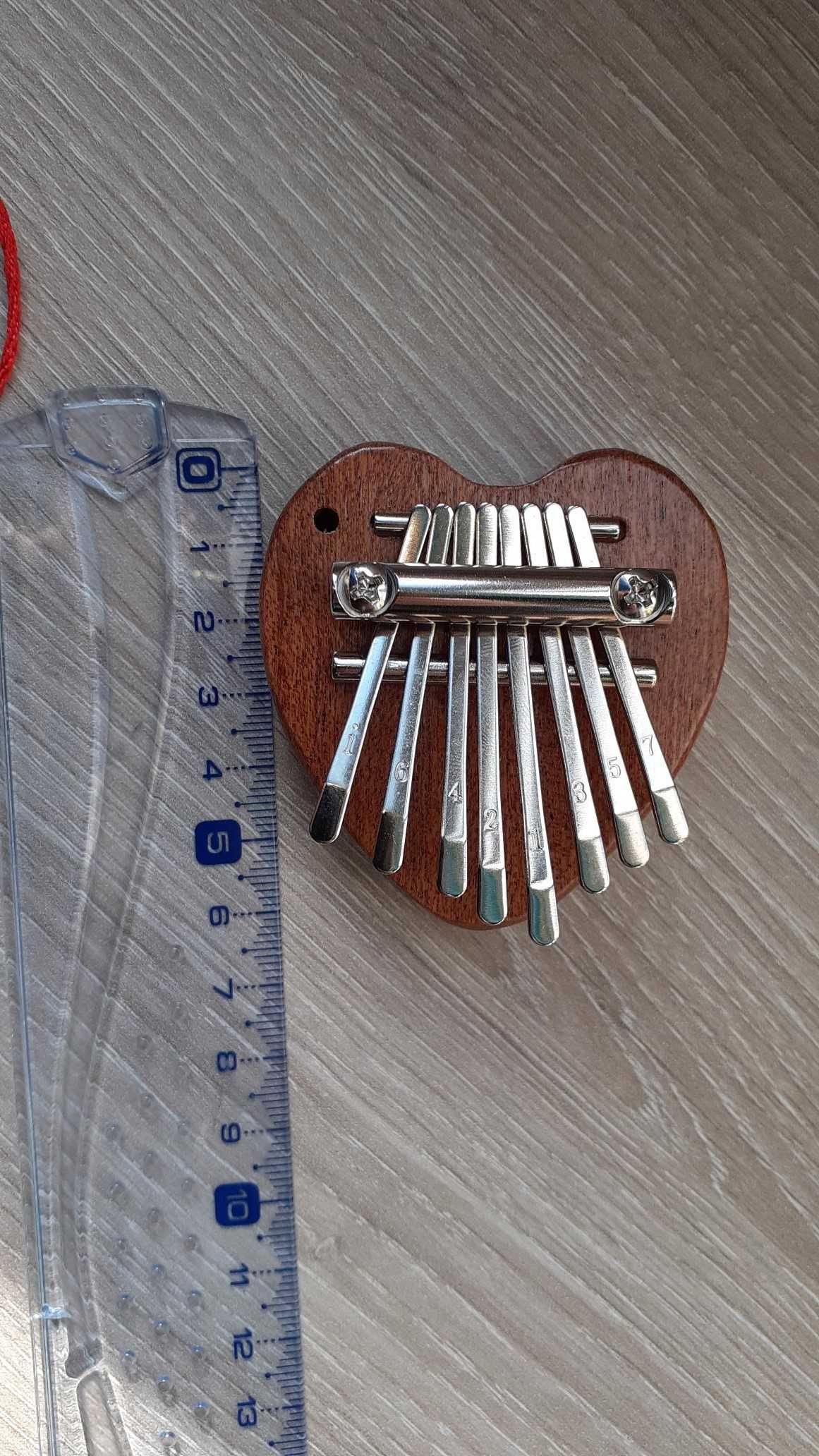 Kalimba coração instrumento musical NOVO valentim