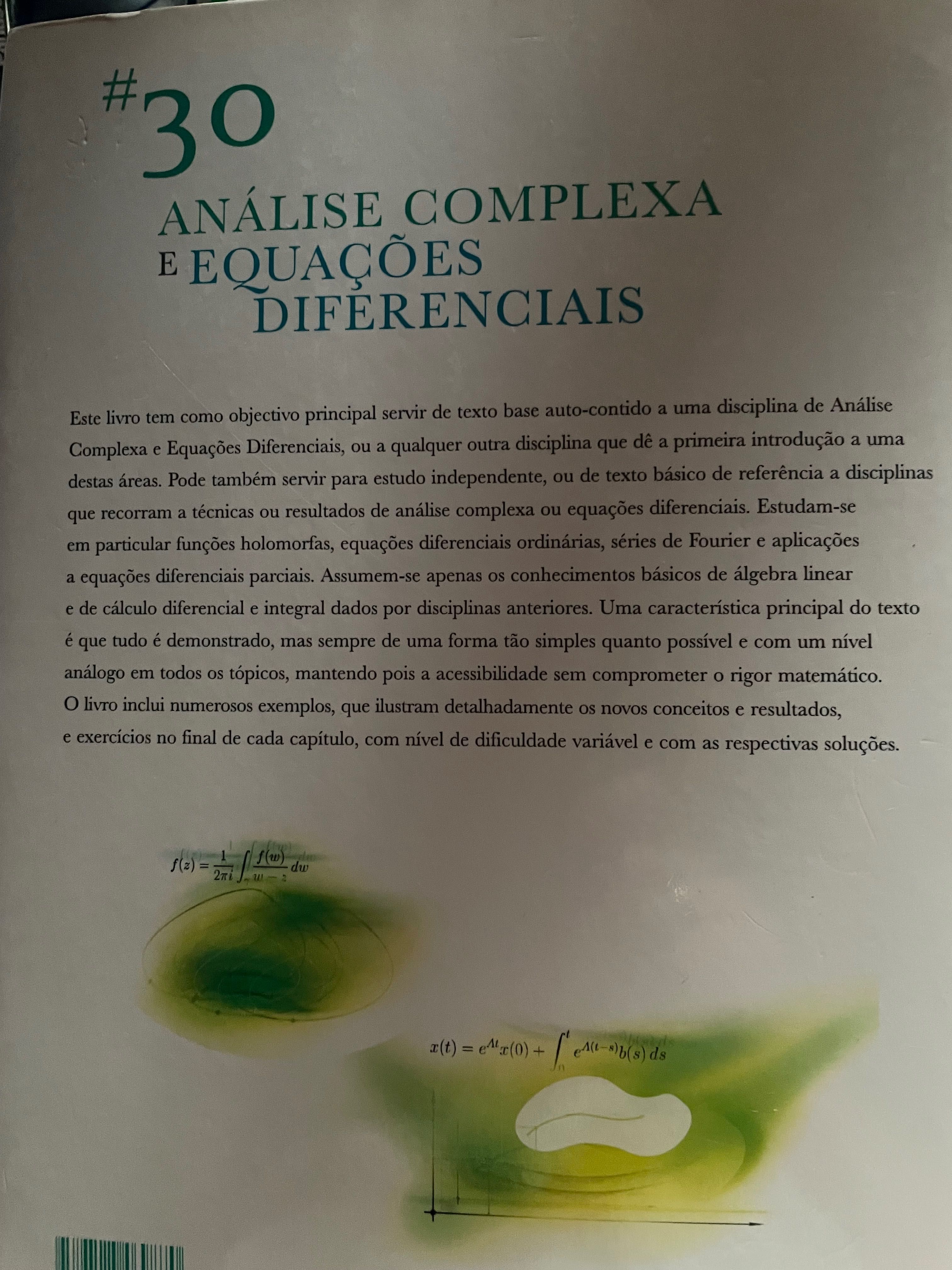 Análise complexa e Equações diferenciais