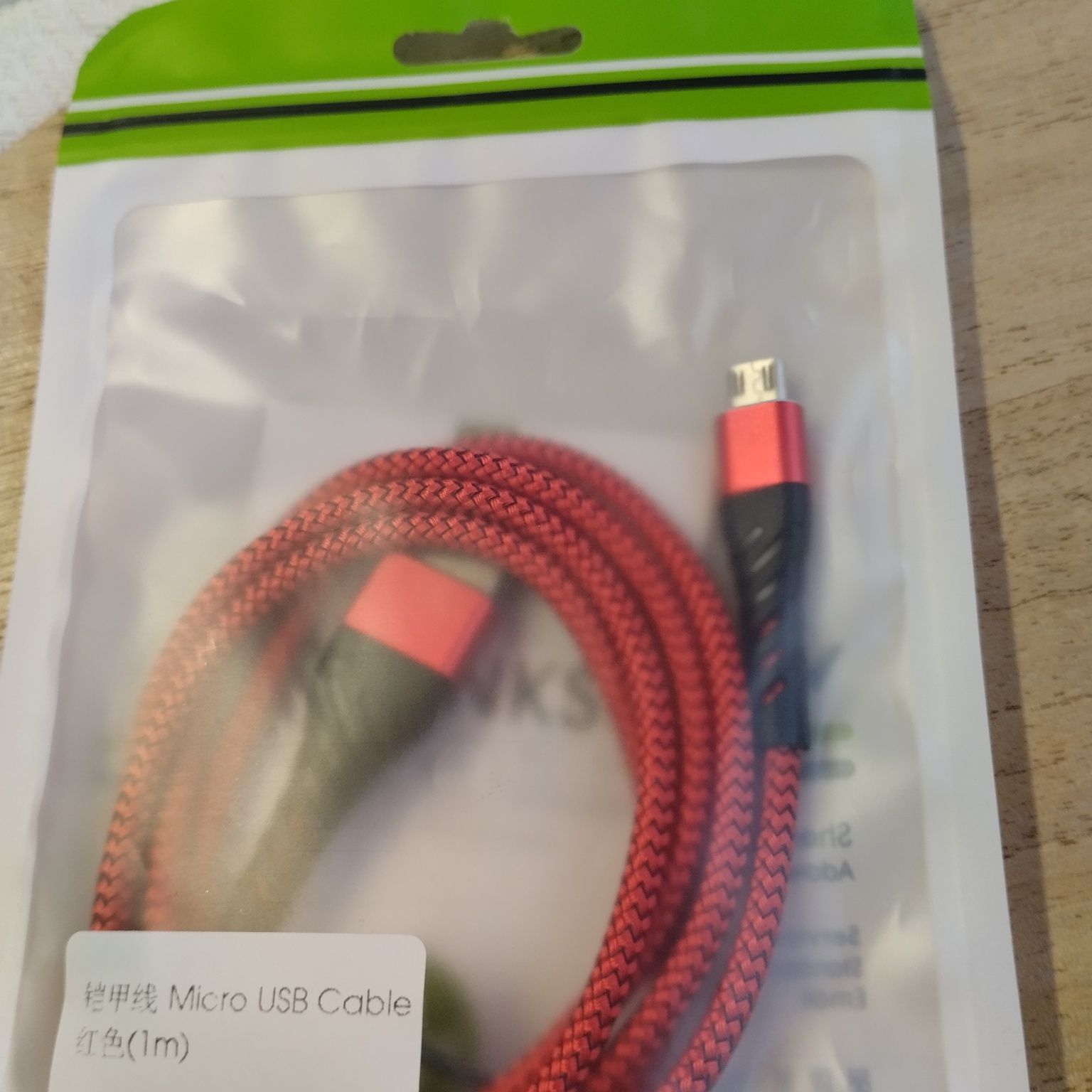 Kabel USB typu micro 1 m nowy