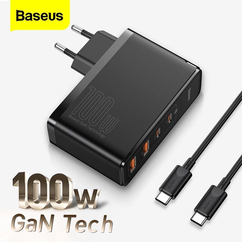 Зарядное Baseus 100W GaN2 Pro СЗУ ноутбук Apple Macbook Air ipad mi