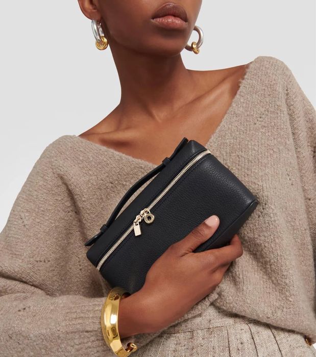 Nowa czarna LP 19 loro piana torebka extra pocket mini kelly hermes