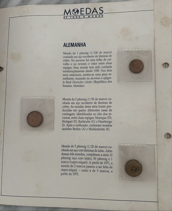 Moedas e Notas de todo o Mundo
