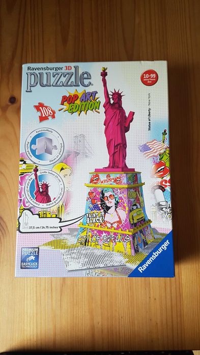 Ravensburger Puzzle 3D Statua Wolności Pop Art