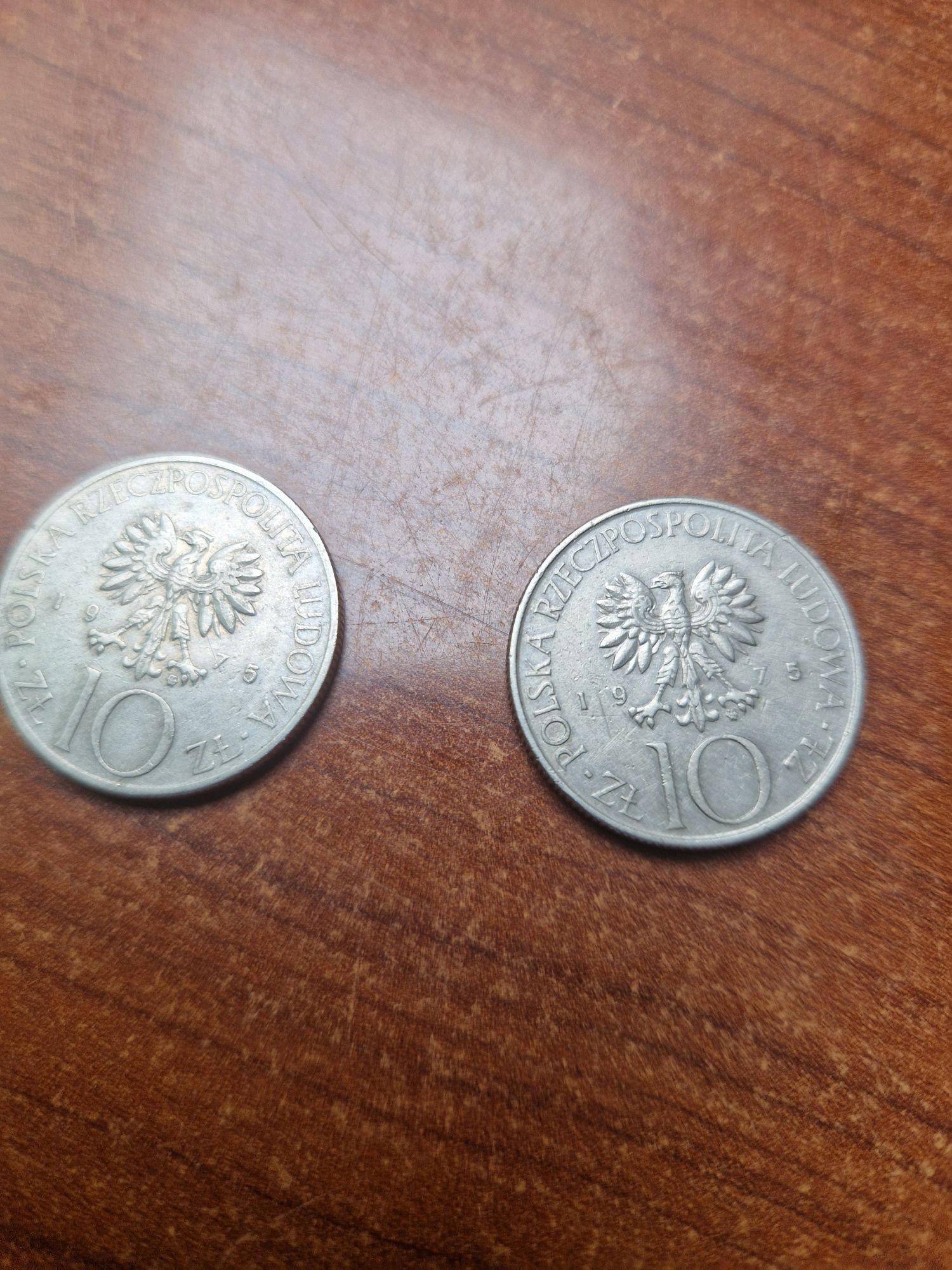 Monety obiegowe 10 zł Adam Mickiewicz z 1975 r 2 szt