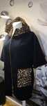 Pareo flausz z panterka granatowe made in italy roz XL-3XL