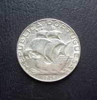 Moeda 2,50 Escudos Prata 1948
