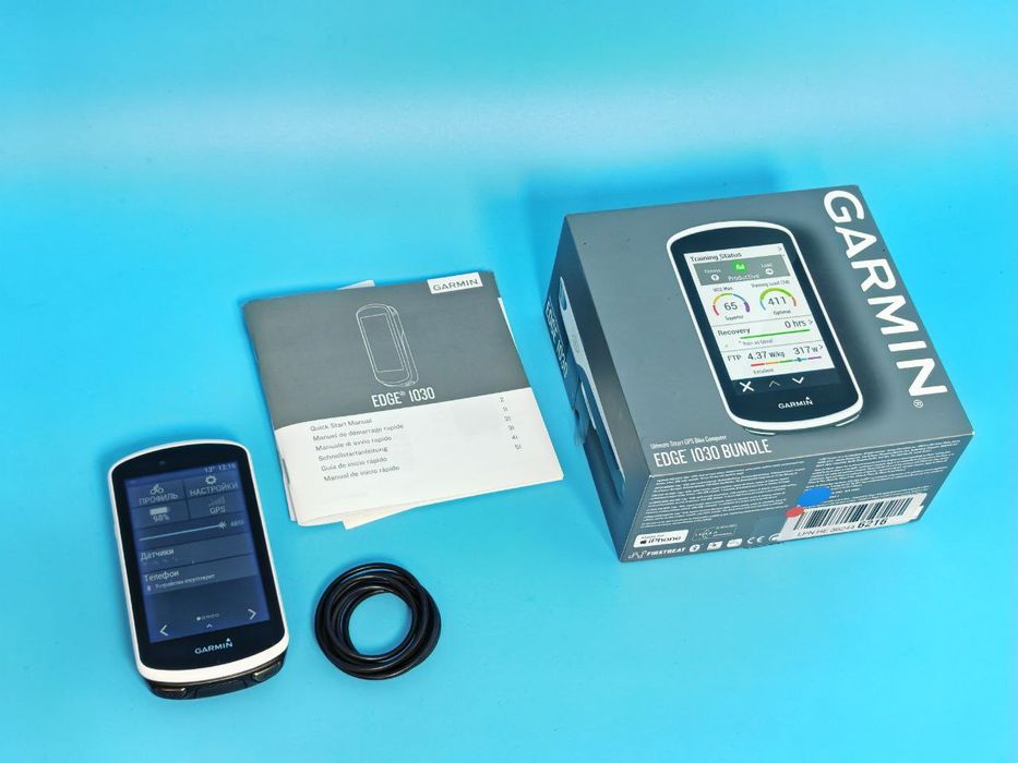 Велонавігатор Garmin Edge 1030 Bundle з кардіомонітором, датчиком обер