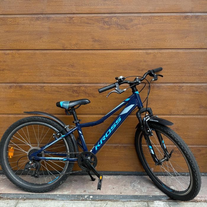 Rower KROSS Hexagon – 3-letni, super stan, rama S, koła 24” + kask