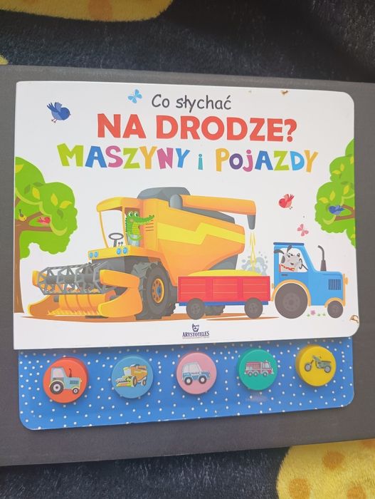 Książka interaktywna Maszyny i pojazdy z dźwiękami