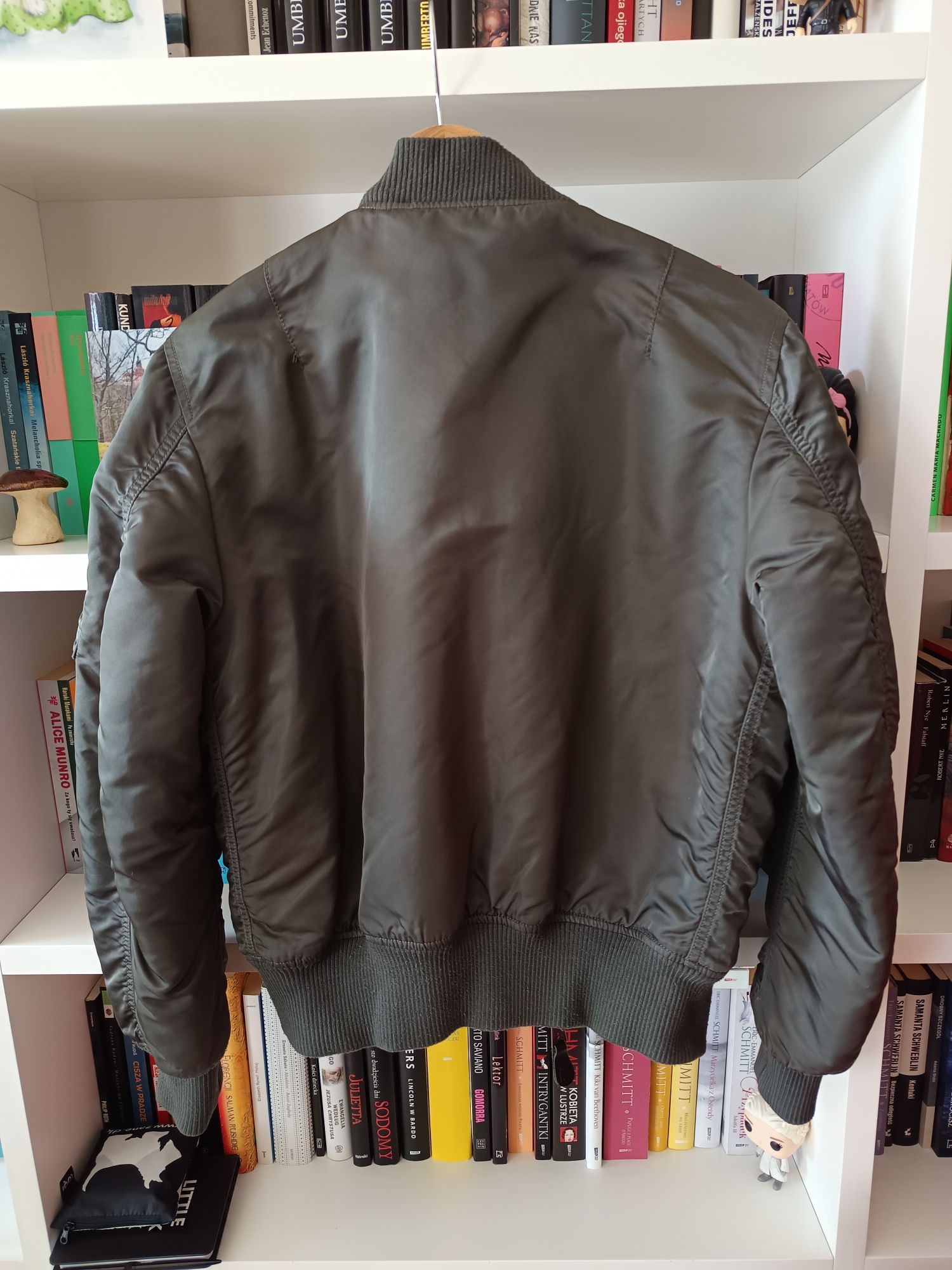 Kurtka Alpha Industries MA-1 , oliwka, rozm. S, zamek uszkodzony