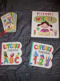 Książki dla dzieci literki cyferki wiersze gratisy