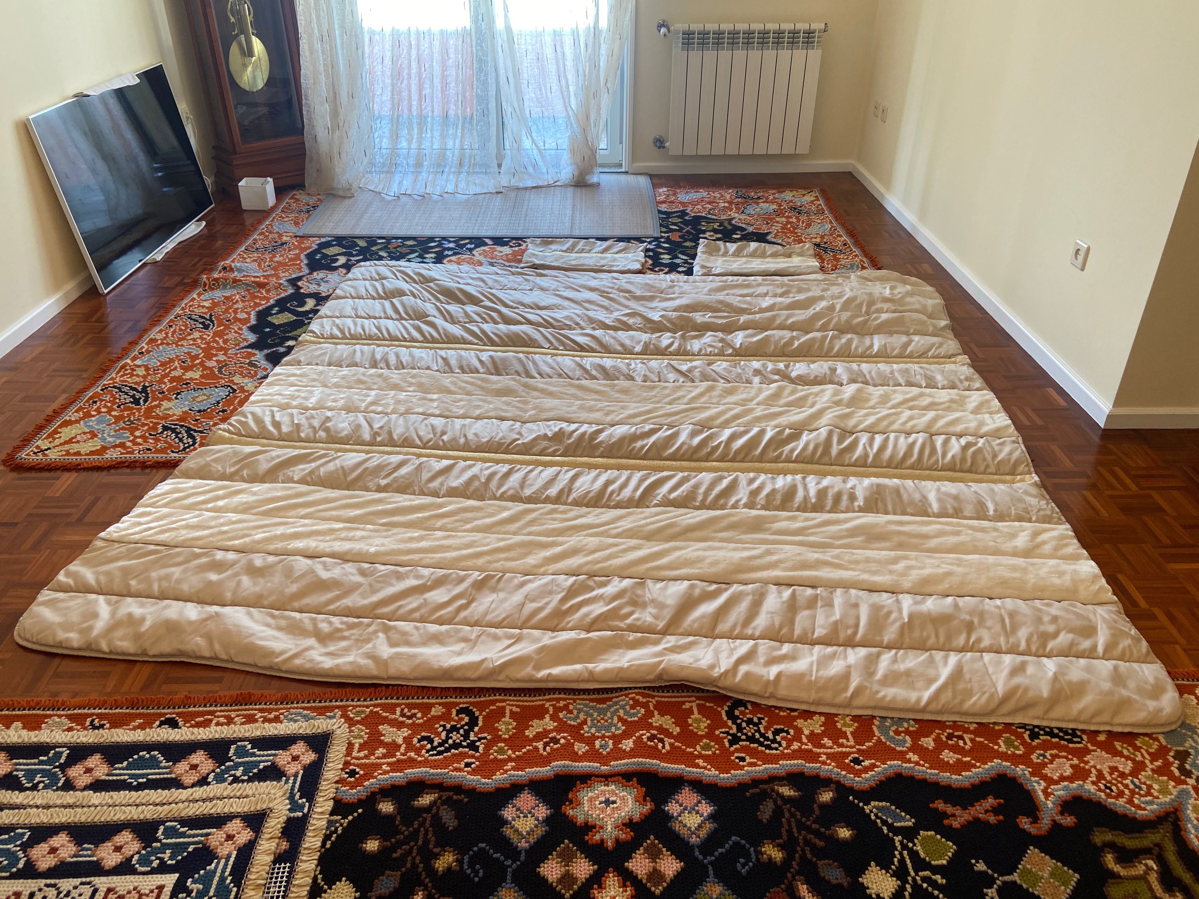 Colcha de cama com 2 almofadas