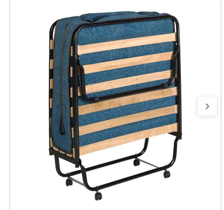 Cama dobrável de solteiro com colchão de espuma Ergoform - 80x190cm