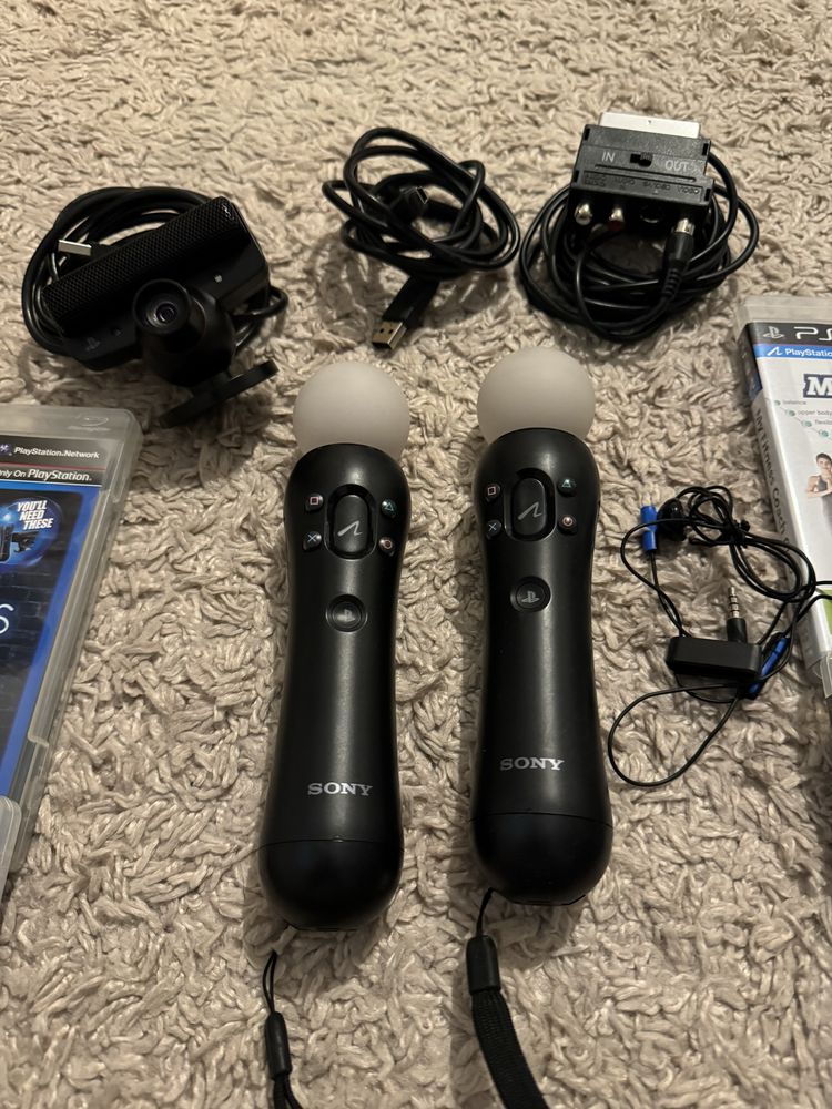 Playstation move + kamerka + zestaw gier