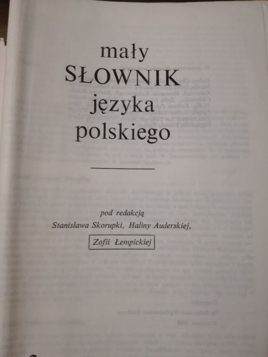 Słownik  mały języka polskiego