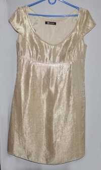 Золотистое платье, коктейльное платье Monton