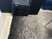 Kenwood Amplituner cd/ kasety 3w1 + kolumny jbl