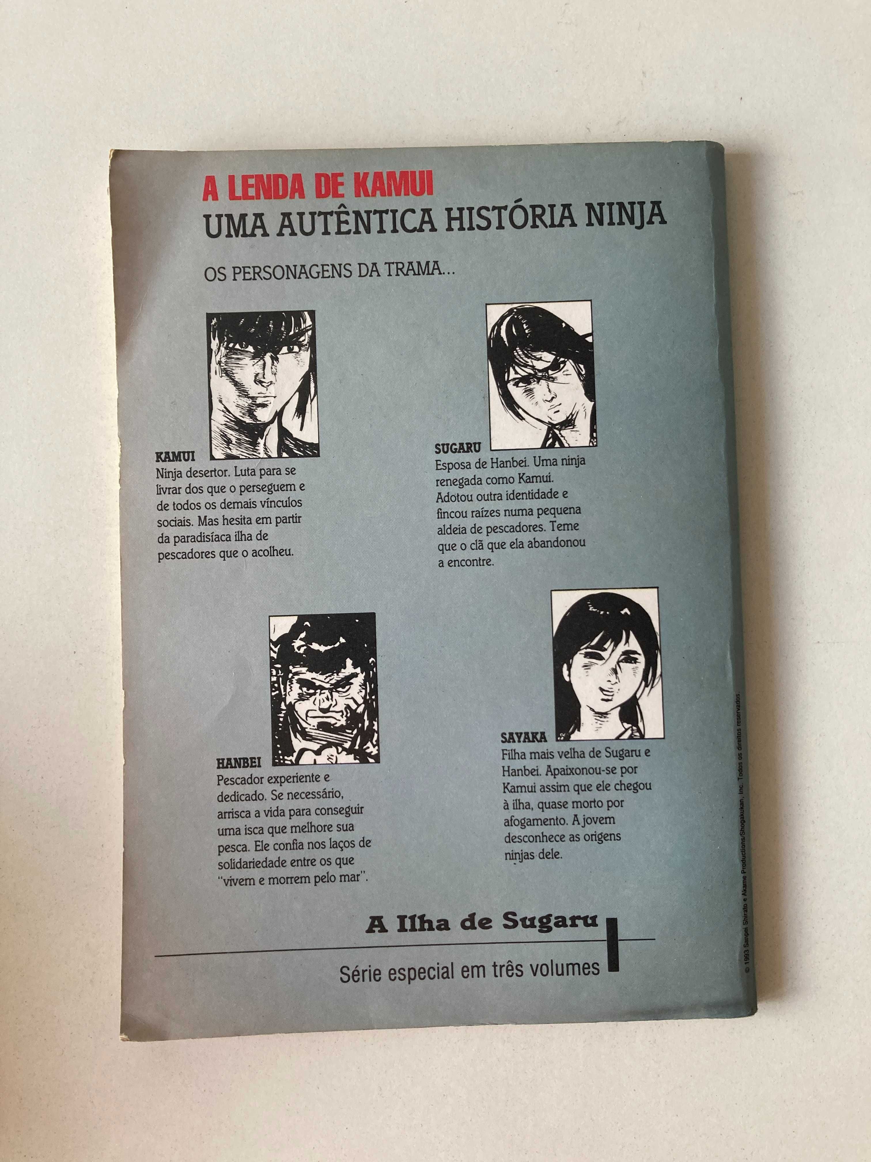 A Lenda de Kamui Vol. 2 e 3 -  A Ilha de Sugaru (1993) HQ Mangá PT/Br