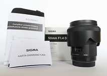 Obiektyw Sigma Art 50/1,4 dla Canon jak nowy - na gwarancji