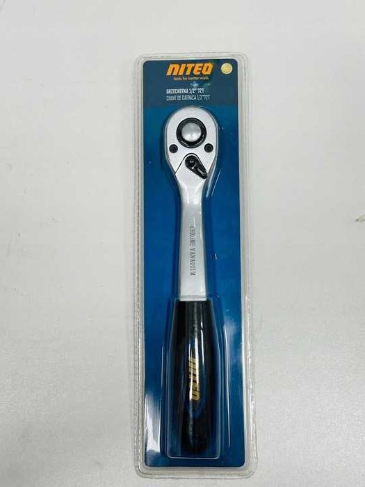 Grzechotka wygięta 1/2" 72 zęby treszczotka, pokrętło, klucz nasadowy