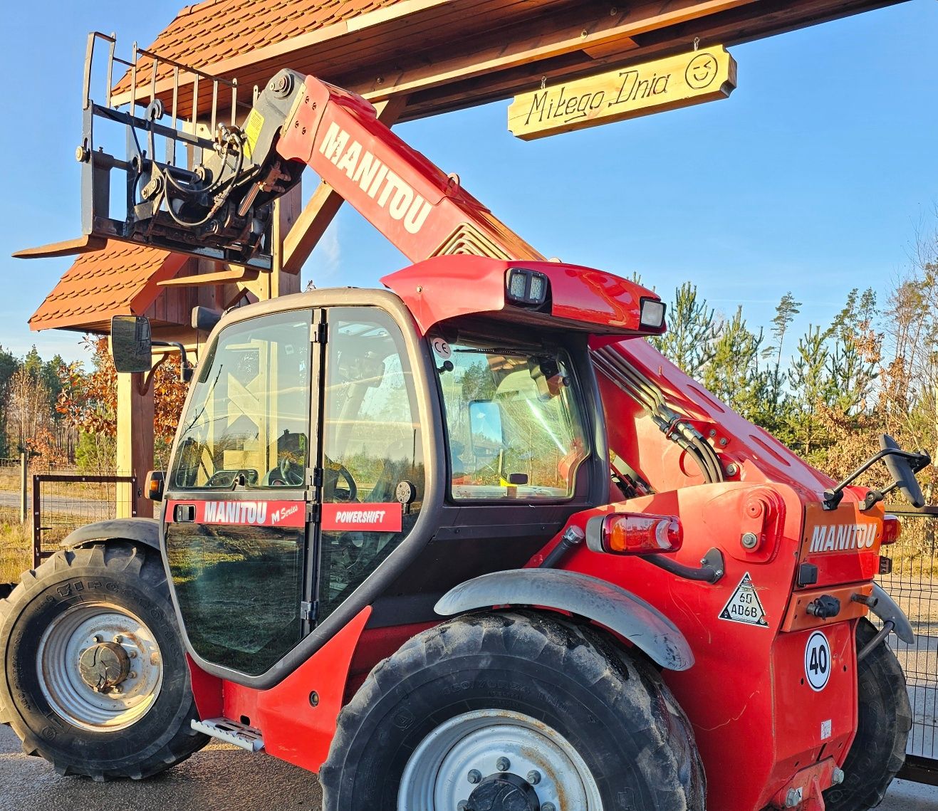 Manitou 735 klima joystick multi ładowarka teleskopowa (JCB) widły