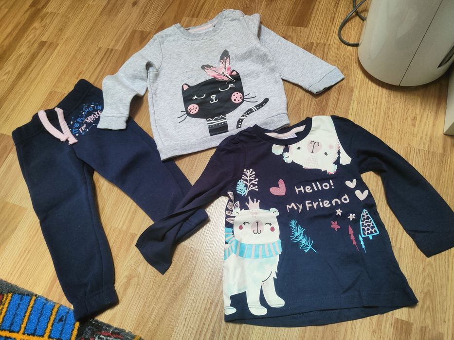 Zestaw ubrań mega paka wyprawka zima dla niemowlaka dziewczynki 74/80