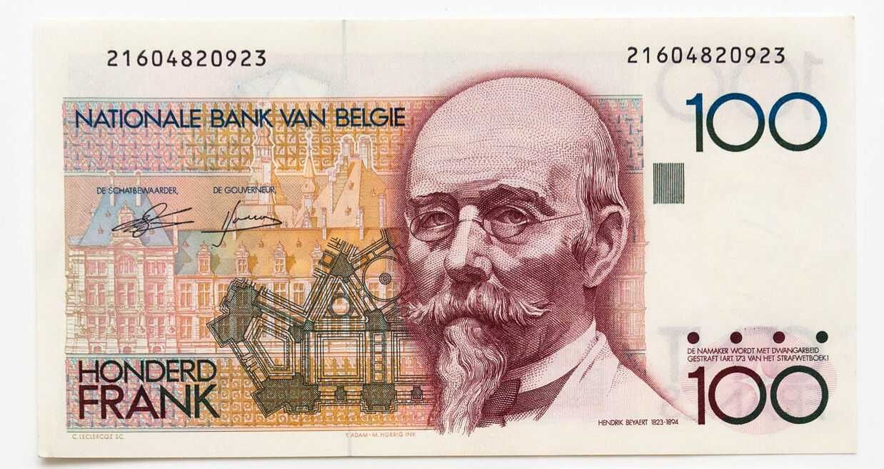 Banknot 100 franków - Belgia 1982 P.142