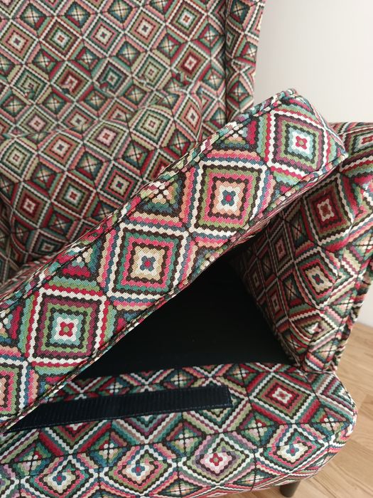 Uszak wielokolorowy kolor romby multi hiszpańska tkanina żakardowa