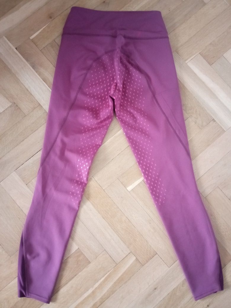 Bryczesy leginsy jeździeckie damskie model 500 z silikonowym lejem