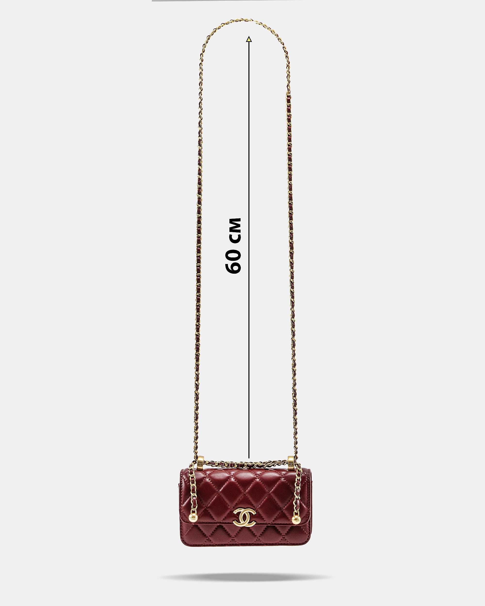 Сумка Chanel Classic Mini Flap Bordo LUXE