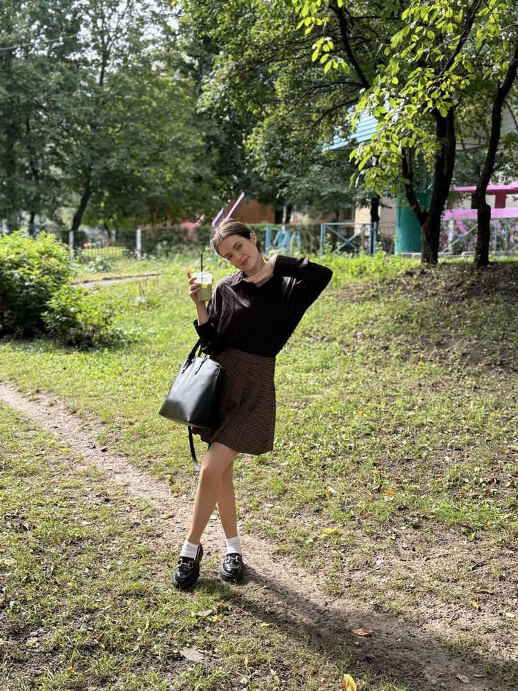 Спідниця в клітинку