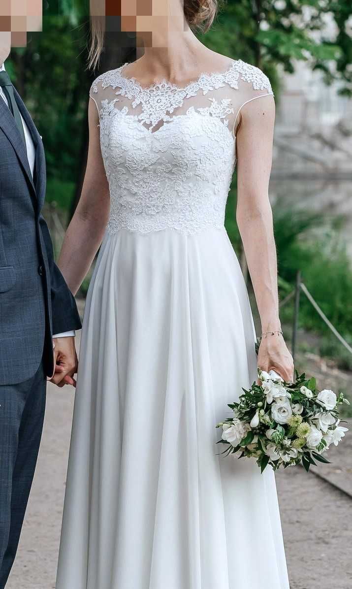 Suknia ślubna - rozmiar 36, na wzrost ok 170cm