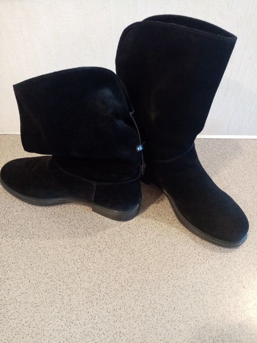 Сапоги замшевые р. 38