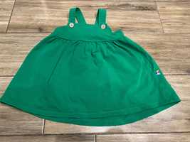 Zielona sukienka ogrodniczka My Basic 86