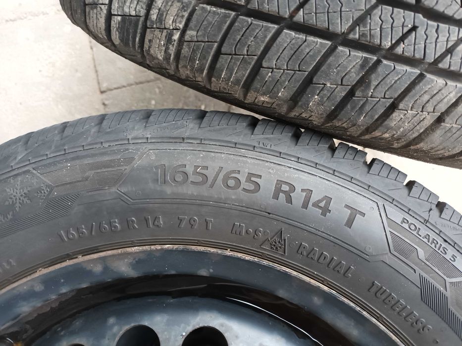 Koła zimowe OPEL 165/65 R14 4x100 / Felgi + opony BARUM 6mm / Ładne