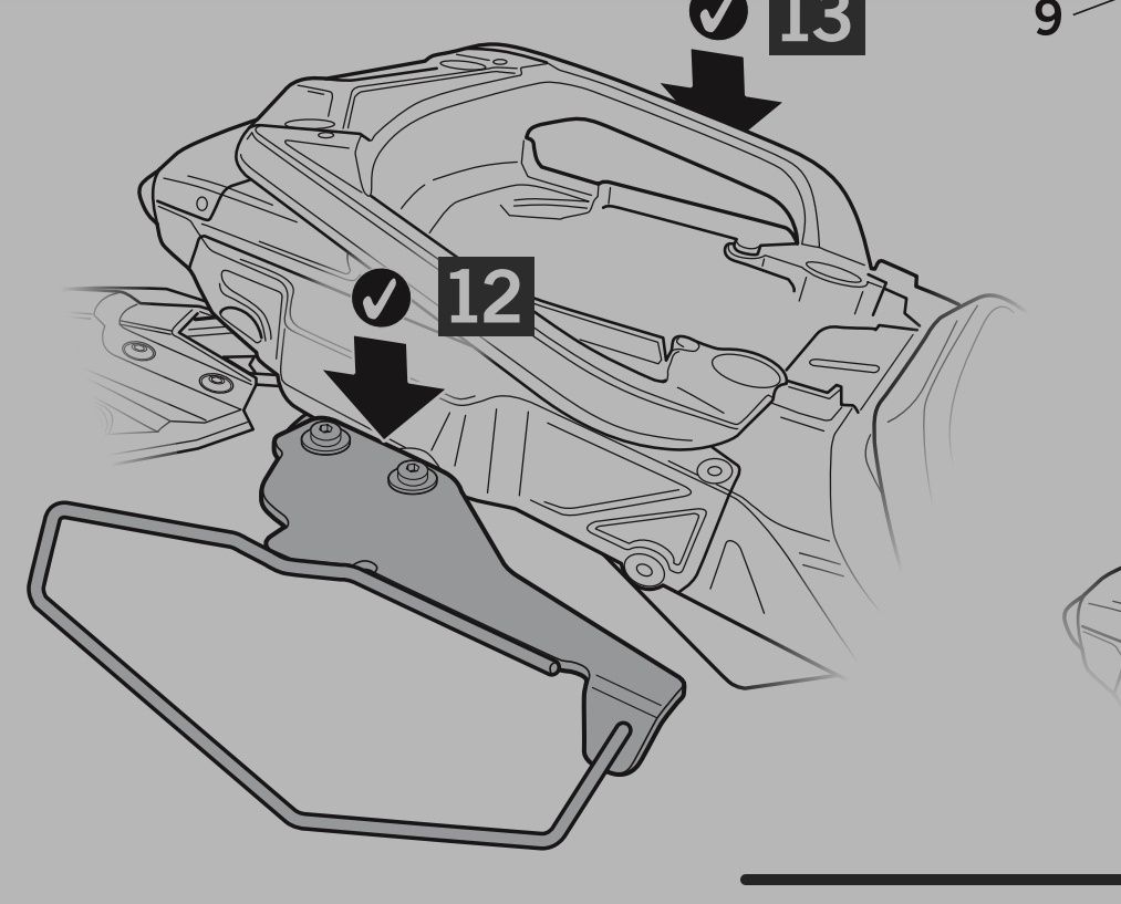 Suportes Shad para malas laterais / alforges (Tracer 9)