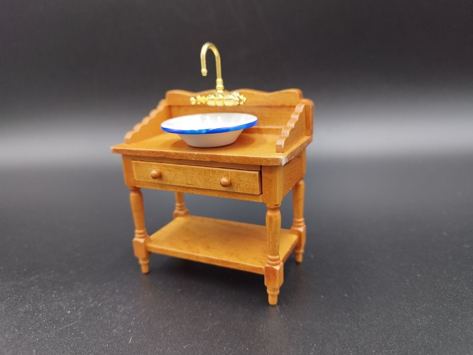 Mini mebelki Umywalka z misą skala 1:12