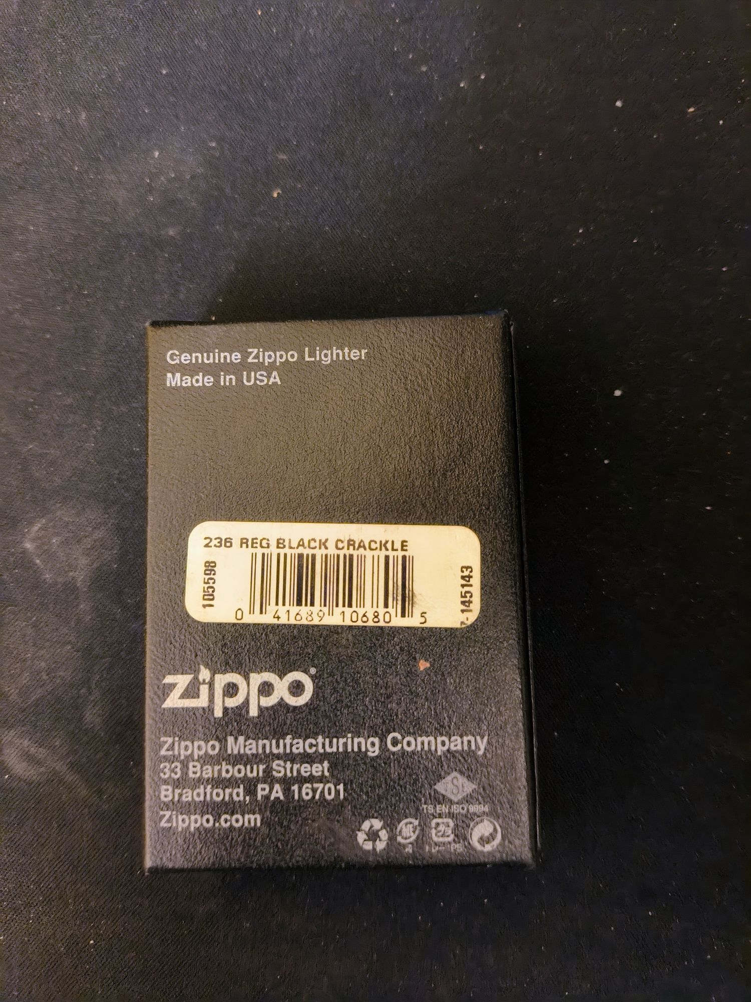 Запальничка Zippo 236 CLASSIC black crackle