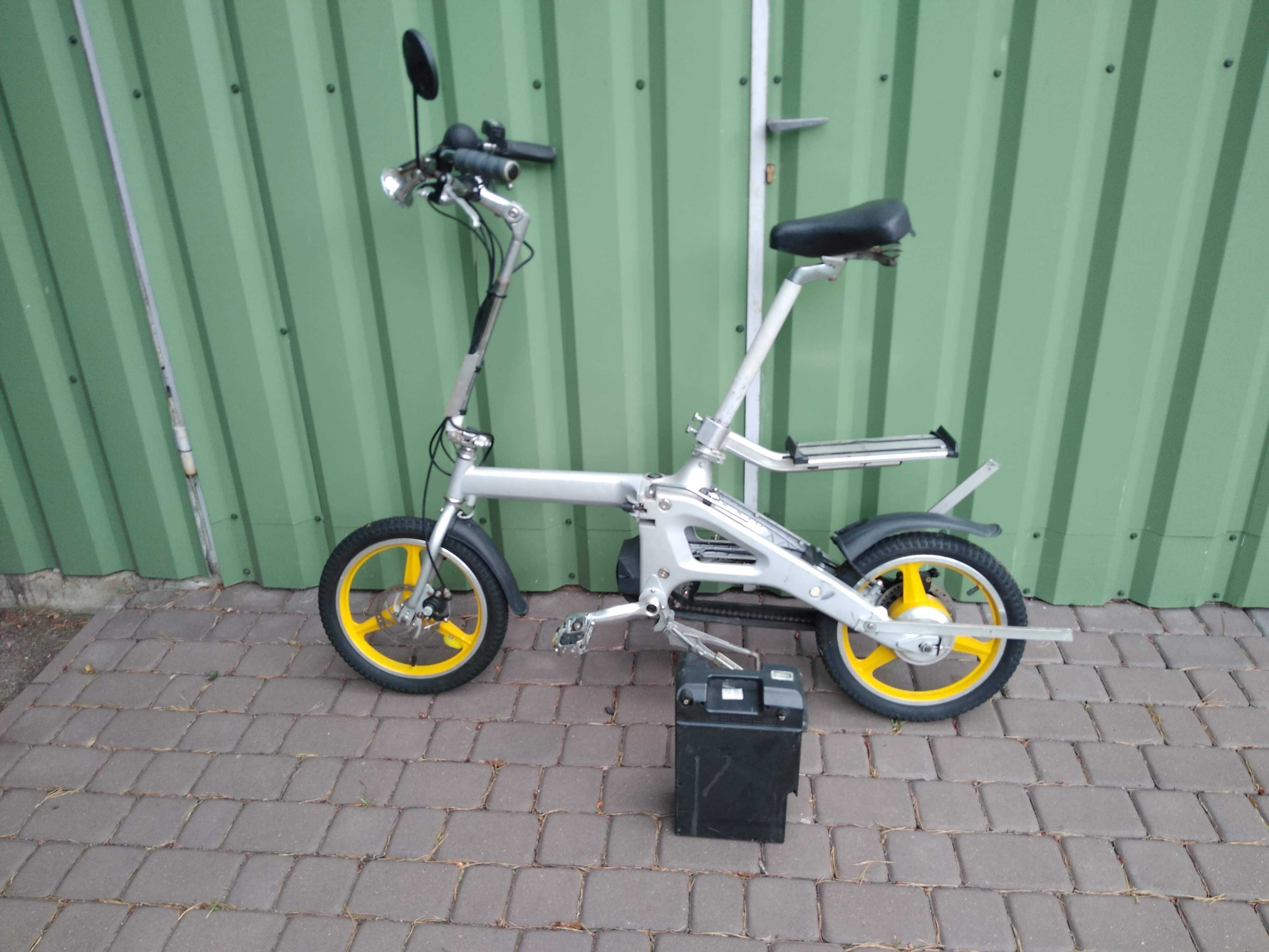 Sprzedam składany rower elektryczny E-Cycle – 3 nowe akumulatory