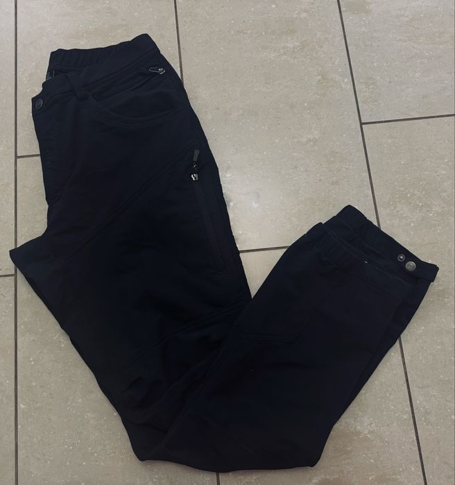 South West softshell trekkingowe M/L sportowe spodnie czarne męskie