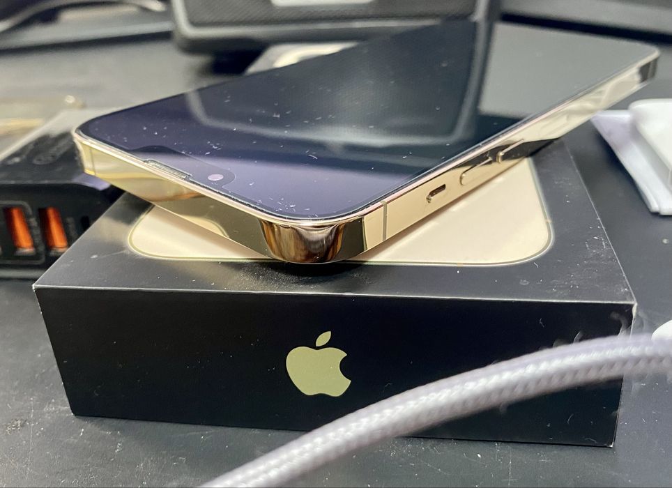 iPhone 13 Pro Max Złoty 256GB Bez Simlocka - Idealny - Zestaw - iDream