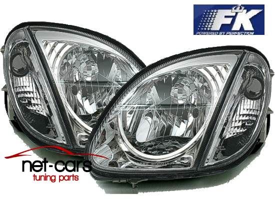 Reflektory lampy przód MERCEDES SLK R170 Chrom 96-04