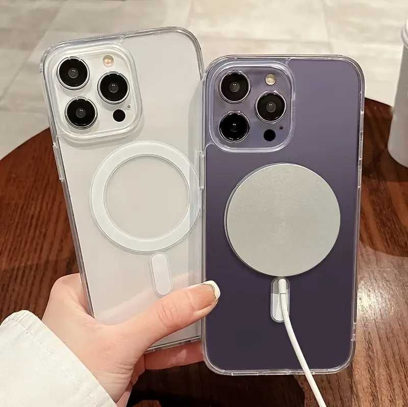 Case etui iPhone 15 Pro do MagSafe wzmacniana, magnetyczna obudowa