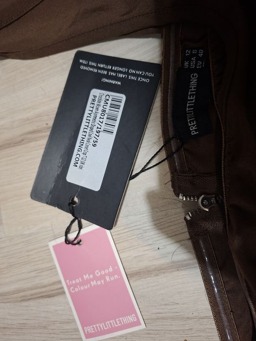 Gorset - Top w kolorze Brązu