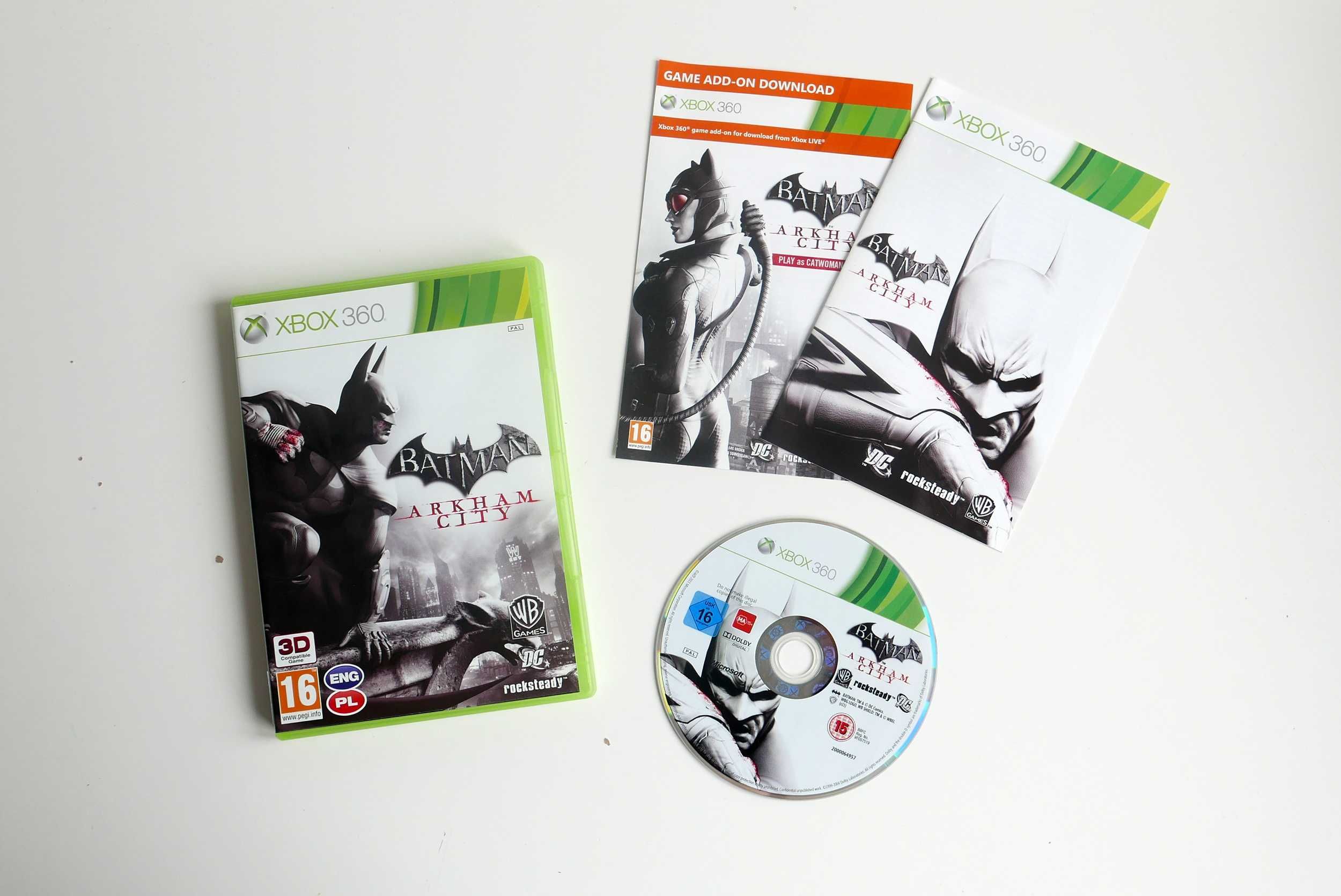 Batman Arkham City XBOX 360 PL stan IDEALNY !