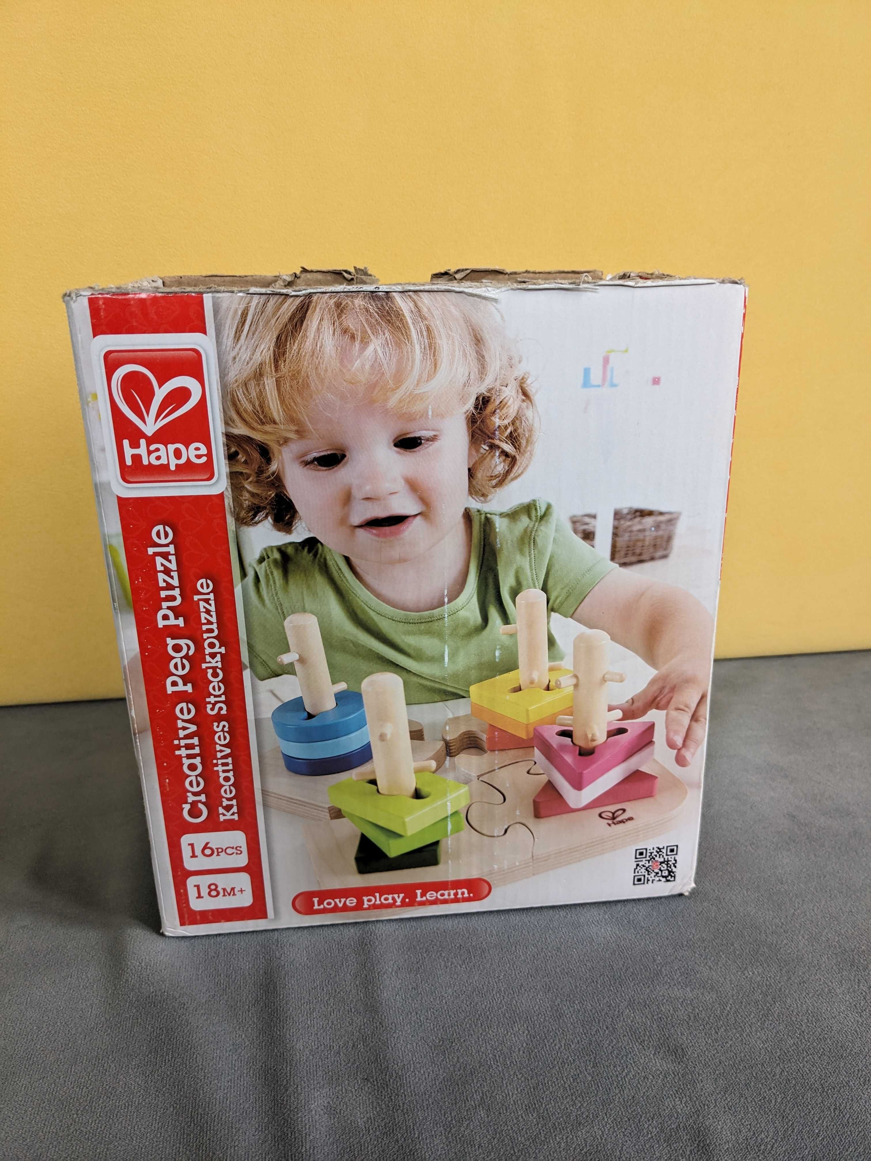 Hape puzzle 3d, drewniane, nakładanka